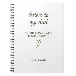 Letters to My Dad – Personalized Letter Anteckningsbok