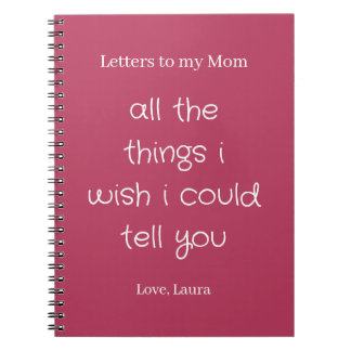 Letters to my Mom Anteckningsbok