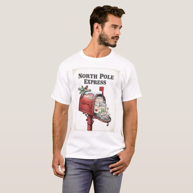Letters to Santa Holiday Shirt T Shirt (Hel framsida)