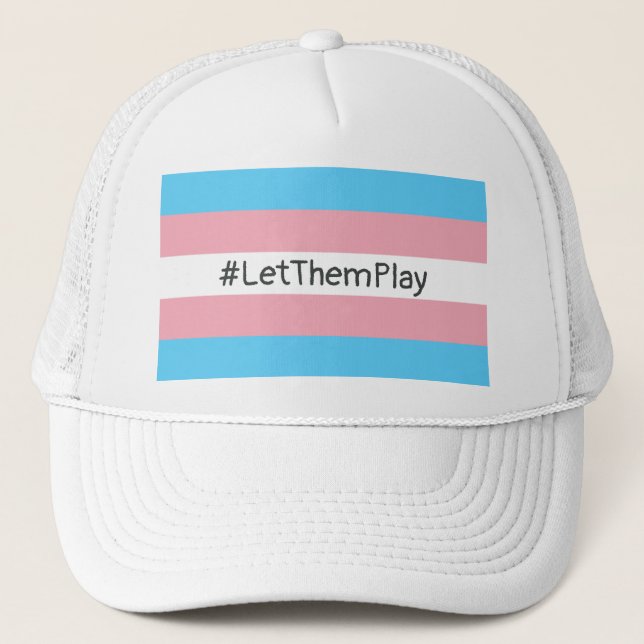 #LetThemPlay Transgender Idrottares Trans-Flagga Keps (Framsida)