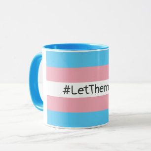#LetThemPlay Transgender Idrottares Trans-Flagga Mugg