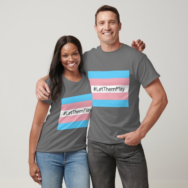 #LetThemPlay Transgender Idrottares Trans-Flagga T Shirt (Unisex)