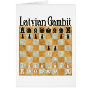 Lettisk Gambit Hälsningskort