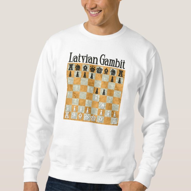 Lettisk Gambit Lång Ärmad Tröja (Framsida)