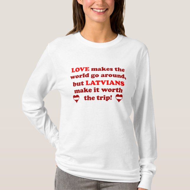 Lettisk kärlek tee shirt (Framsida)