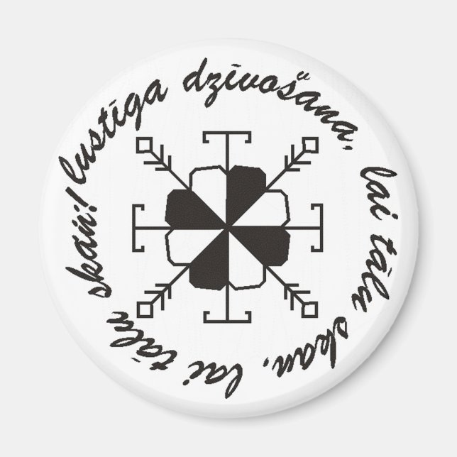 Lettisk magnet (Framsidan)