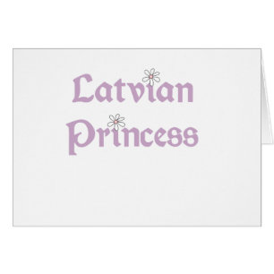 Lettisk Princess för daisy Hälsningskort
