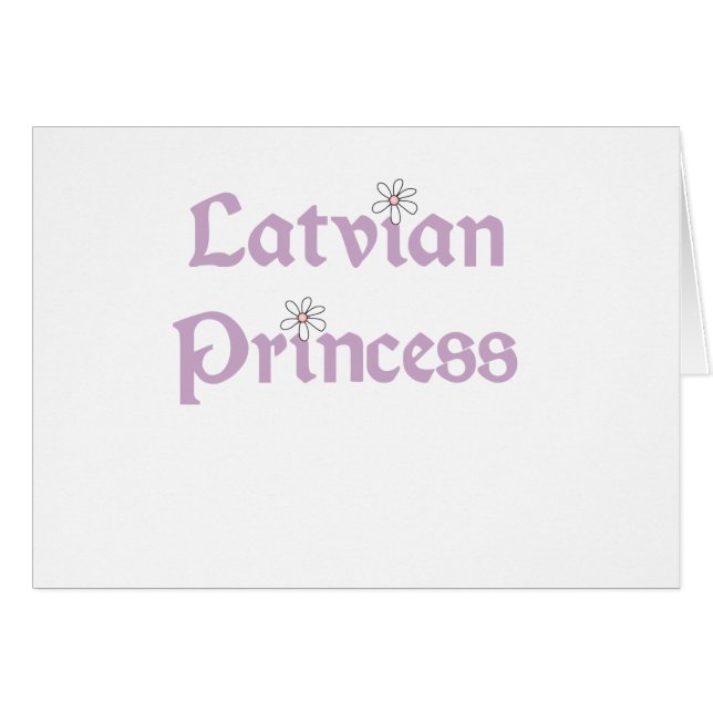 Lettisk Princess för daisy Hälsningskort (Framsidan Horizontal)