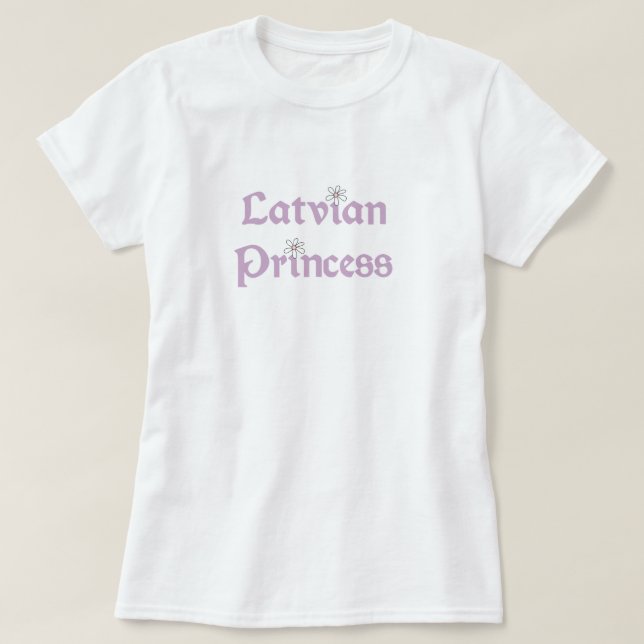 Lettisk Princess för daisy Tee Shirt (Design framsida)