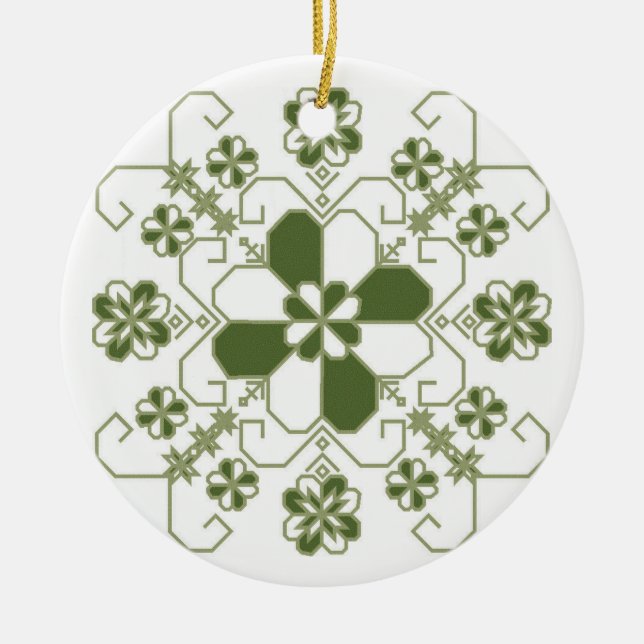 Lettisk prydnad julgransprydnad keramik (Framsidan)