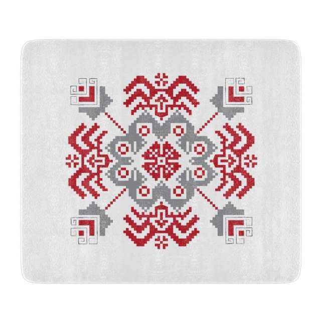 Lettiska auseklis folkart geometrisk medallion (Framsidan)