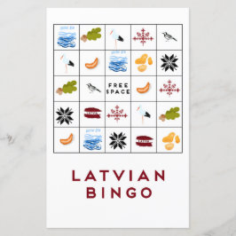 Lettiska Bingo-kort, version 6