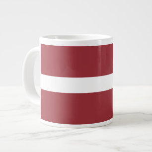 Lettiska Flagga Jumbo Mugg