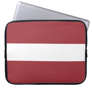 Lettiska Flagga (Lettland) Laptop Fodral