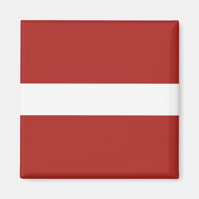 Lettiska Flagga Magnet (Framsidan)