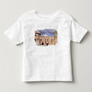 Lettiska flickor i traditionell klänning, sjunger tee shirt