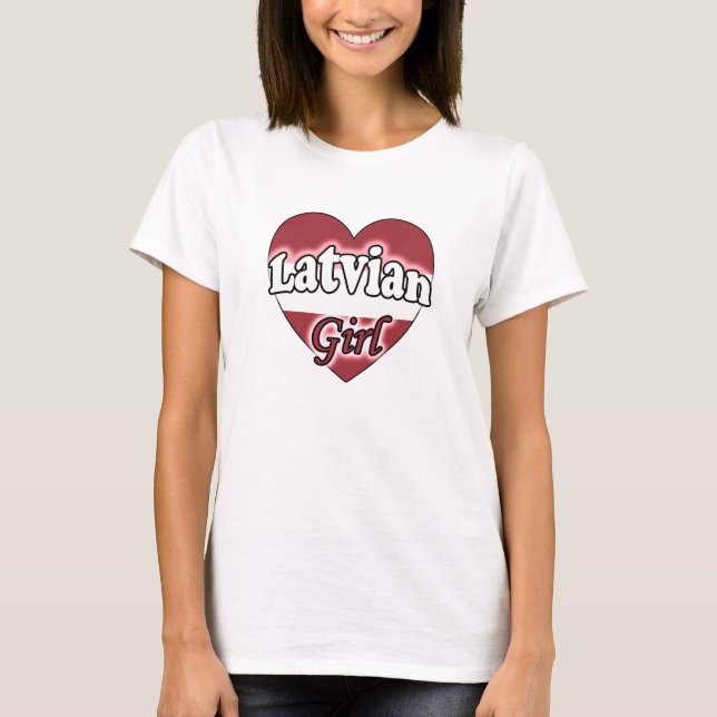 Lettiska flickor tee (Framsida)