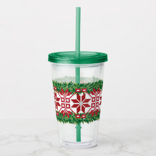 Lettiska julstjärnor take away mugg