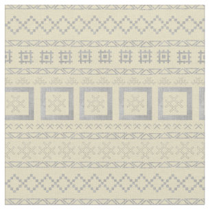 Lettiska traditionella symboler på Mudcloth Tyg