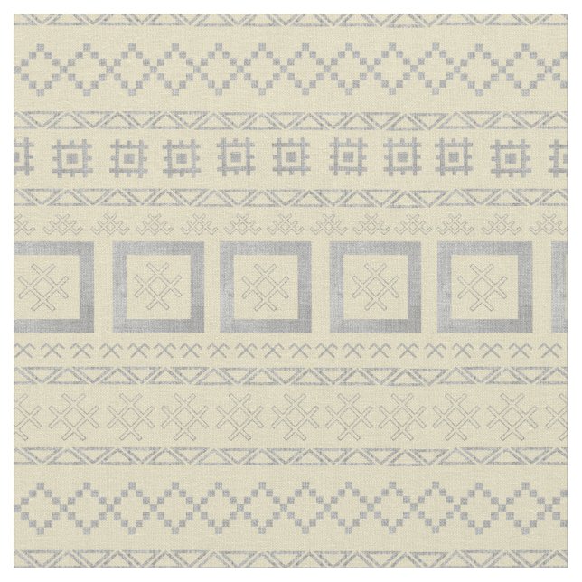 Lettiska traditionella symboler på Mudcloth  Tyg (Närbild)