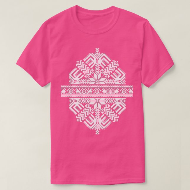 Lettiska traditionella symboler t shirt (Design framsida)