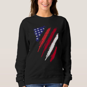 Lettland Amerikansk odlad flagga USA Patriotiska a T Shirt