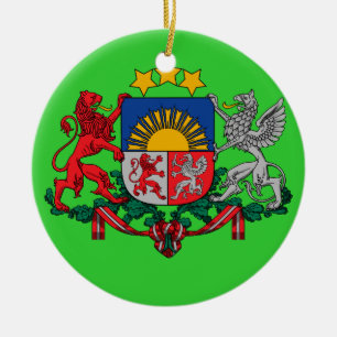 Lettland beställnings- keramisk prydnad julgransprydnad keramik