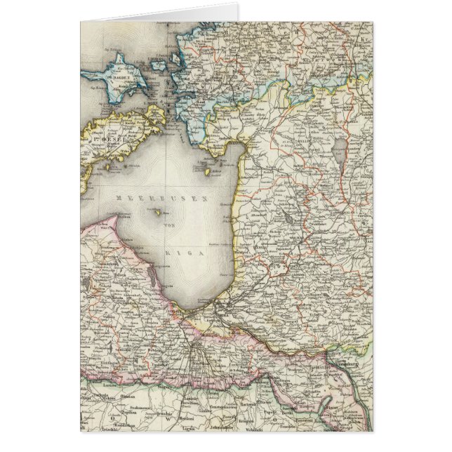 Lettland, Estland Hälsningskort (Framsidan)