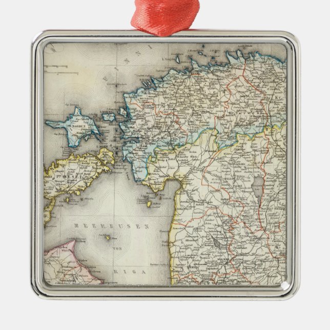 Lettland, Estland Julgransprydnad Metall (Framsidan)