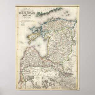 Lettland Estland Poster