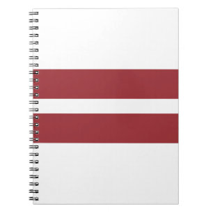Lettland Flagga Anteckningsbok