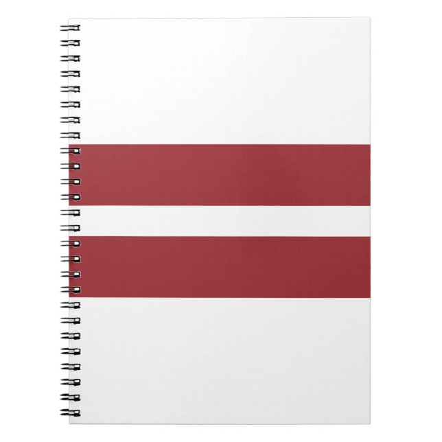 Lettland Flagga Anteckningsbok (Framsidan)