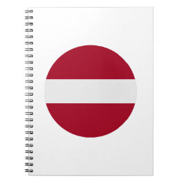 Lettland Flagga Anteckningsbok