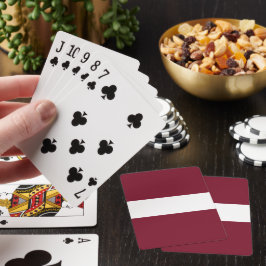 Lettland flagga casinokort