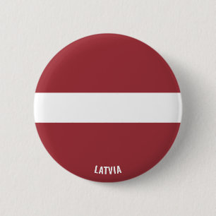 Lettland Flagga Cute Patriotic Knapp