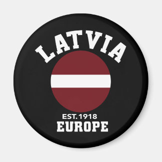 Lettland Flagga Est 1918 Europa Independence day Magnet