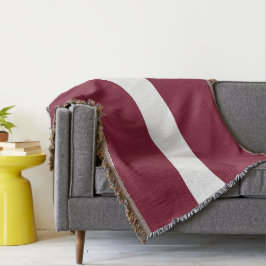 Lettland flagga filt