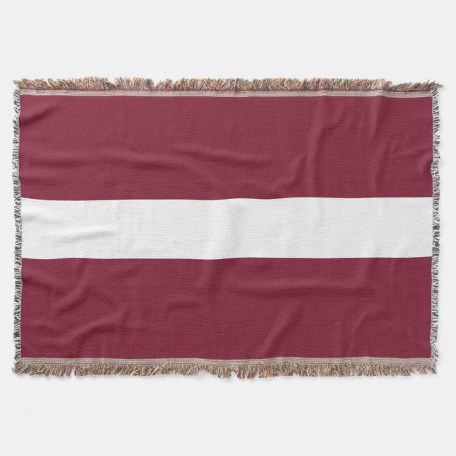 Lettland flagga filt (Framsidan)