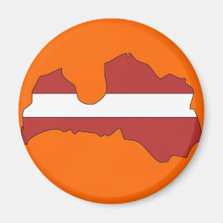 Lettland flagga karta magnet