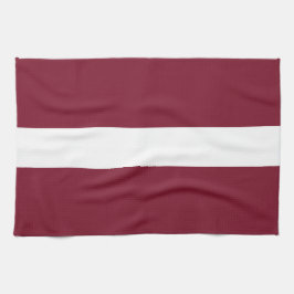 Lettland flagga kökshandduk