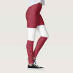 Lettland Flagga Leggings<br><div class="desc">Patriotisk flagga i Lettland.</div>