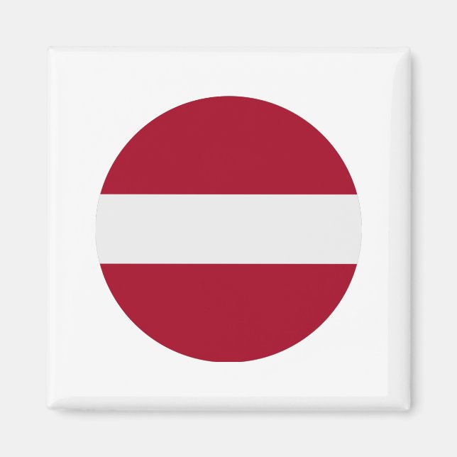 Lettland Flagga Magnet (Framsidan)