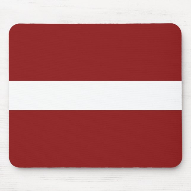 Lettland Flagga Mousepad Musmatta (Framsidan)
