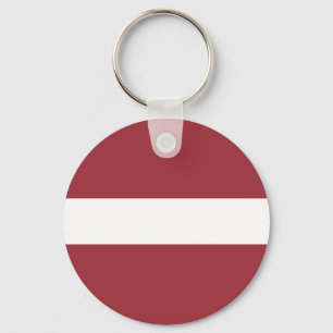 Lettland Flagga Nyckelring