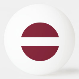 Lettland flagga pingisboll