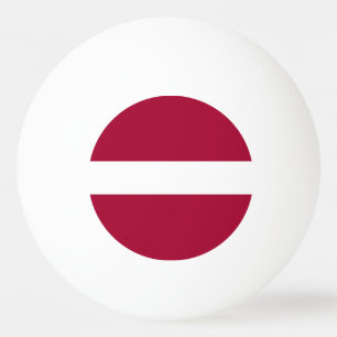 Lettland flagga pingisboll