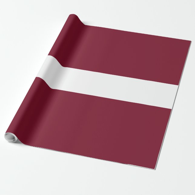 Lettland flagga presentpapper (Utrullad)