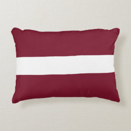 Lettland flagga prydnadskudde