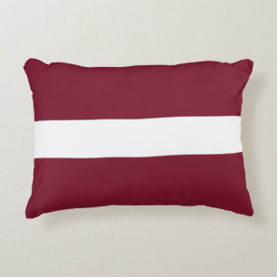Lettland flagga prydnadskudde