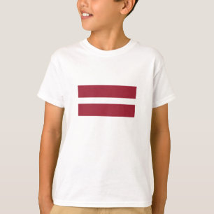 Lettland Flagga T Shirt